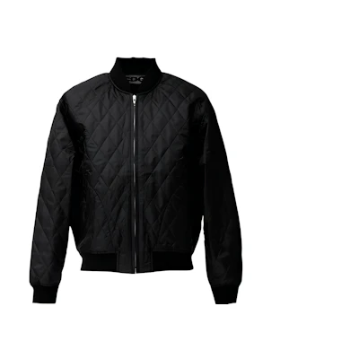 CDG CDG FW21 Quilted Diamond Pattern Jacket Unisex Black SZ-J002-051-1