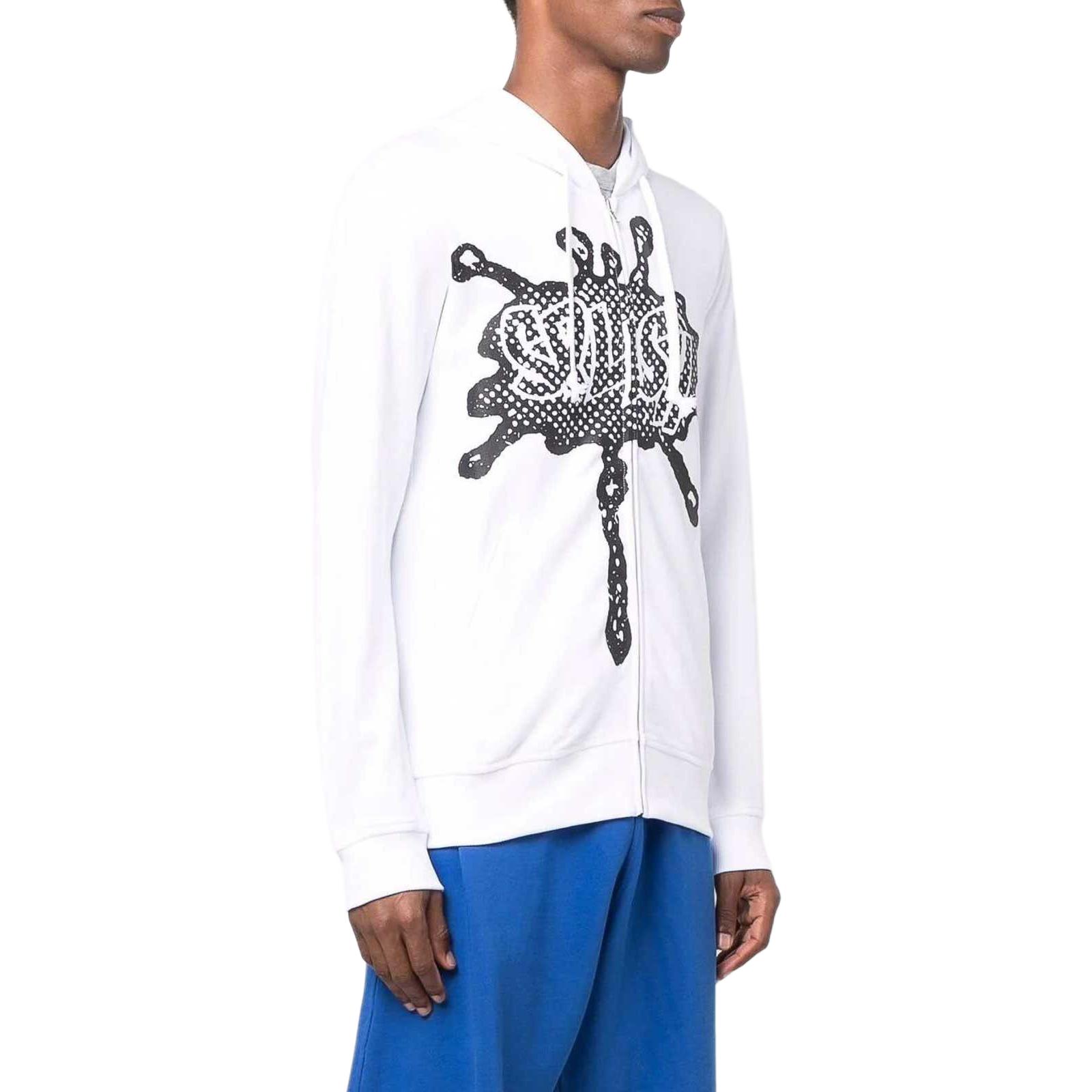 CDG CDG Graffiti Print Zip Hoodie Jacket White FI-T001-S22-3 圖 4