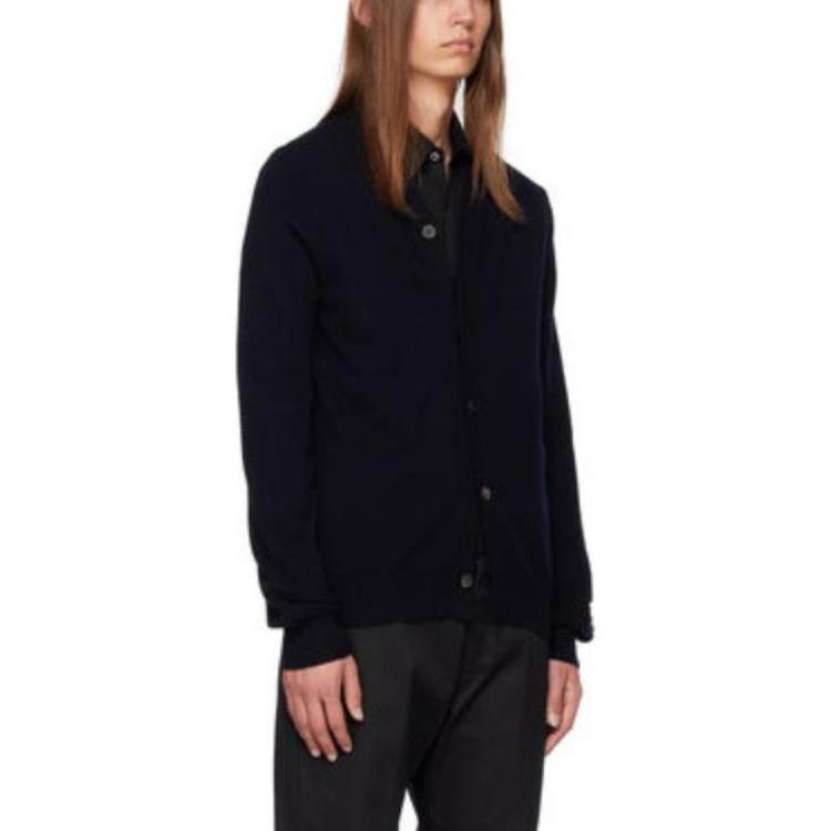 Comme Des Garçons CDG Play  Black Solid Round Neck Button-Up Knit Cardigan. P1-N087-1 圖 6