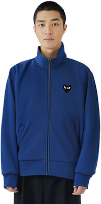 Comme Des Garçons CDG Play 藍色拉鍊連帽外套 黑心標誌款。 AZ-T256-051-2 Sizing Comme Des Garçons CDG Play 藍色拉鍊連帽外套 黑心標誌款。 AZ-T256-051-2