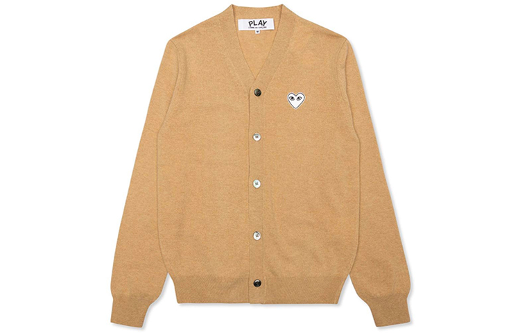 Comme Des Garçons CDG Play  V-Neck Geometric Print Button-Up Wool Cardigan Sweater AZ-N066-051-2 圖 2