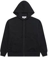 Comme Des Garçons CDG Play Black Cardigan Hoodie with Logo Print AZ-T334-051-1 Comme Des Garçons CDG Play Black Cardigan Hoodie with Logo Print AZ-T334-051-1