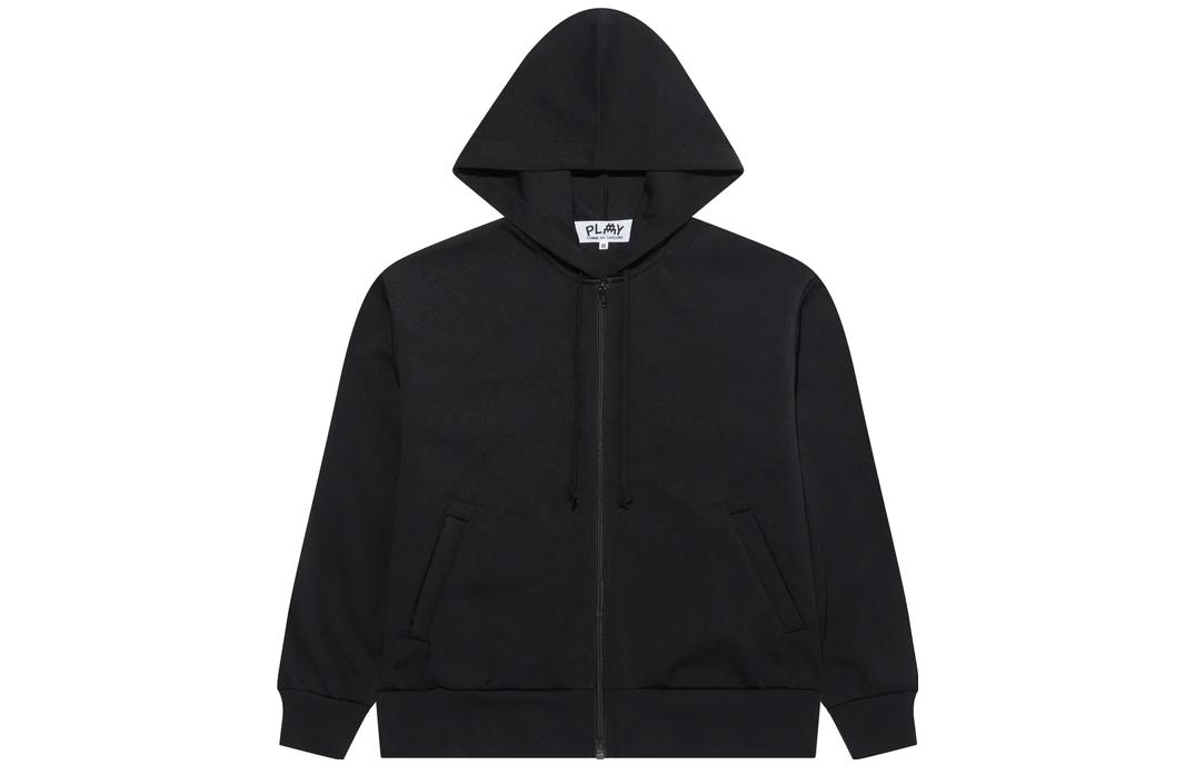 Order 꼼데가르송 CDG 플레이 블랙 로고 프린트 가디건 후드티 AZ-T334-051-1