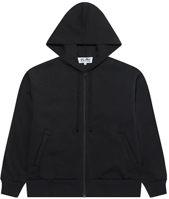 꼼데가르송 CDG 플레이 블랙 로고 프린트 가디건 후드티 AZ-T334-051-1 Order 꼼데가르송 CDG 플레이 블랙 로고 프린트 가디건 후드티 AZ-T334-051-1