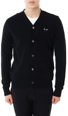 Comme Des Garçons CDG Play 黑心羊毛開襟外套毛衣 黑色. AZ-N024-051-1 Shop Comme Des Garçons CDG Play 黑心羊毛開襟外套毛衣 黑色. AZ-N024-051-1