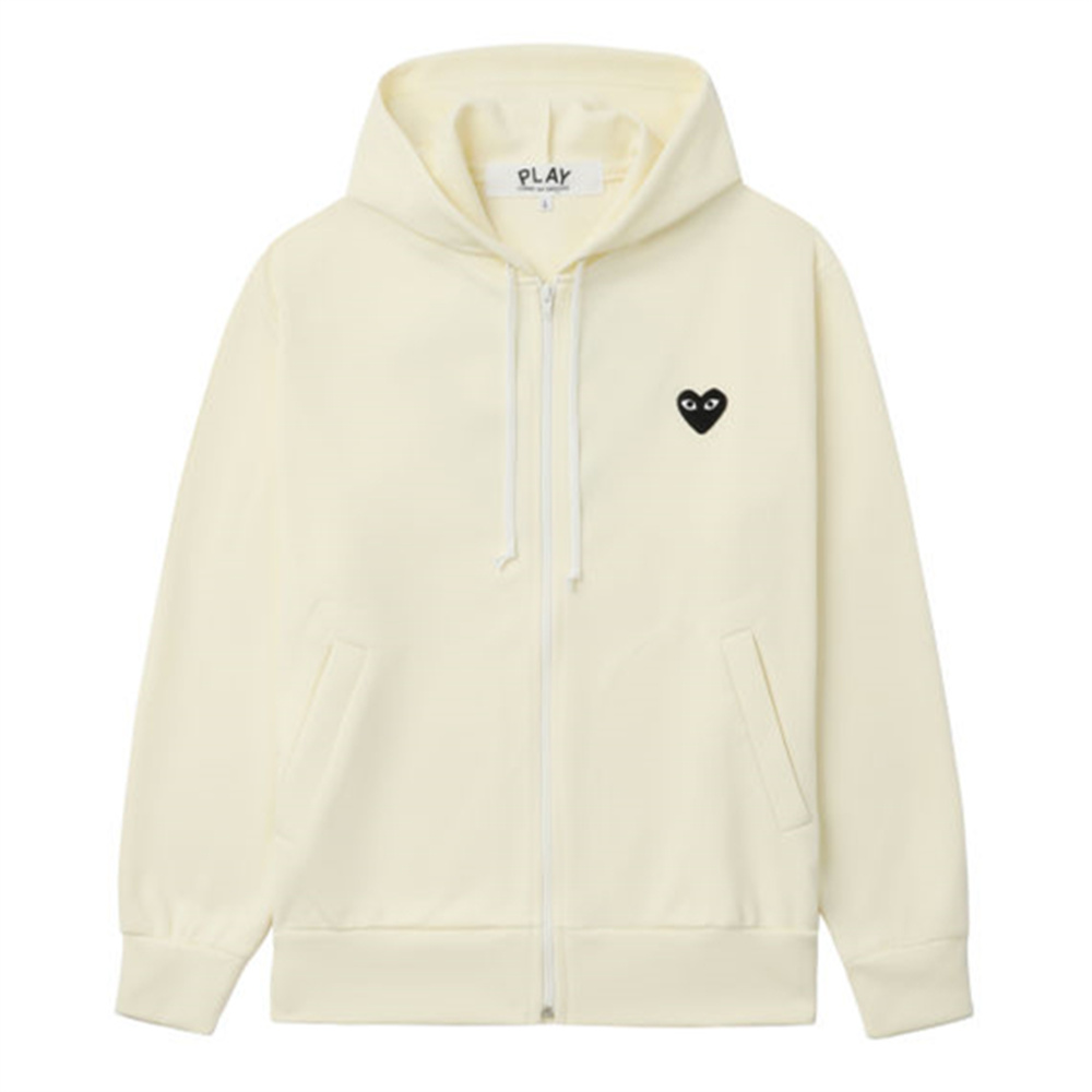 Comme Des Garçons CDG Play Black Heart Logo Zip-Up Hoodie Jacket . AZ-T254-051-3
