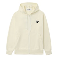 Comme Des Garçons CDG Play Black Heart Logo Zip-Up Hoodie Jacket . AZ-T254-051-3 Comme Des Garçons CDG Play Black Heart Logo Zip-Up Hoodie Jacket . AZ-T254-051-3