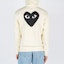 Purchase Comme Des Garçons CDG Play Hoodie Logo Hati Hitam Zip-Up Jaket. AZ-T254-051-3