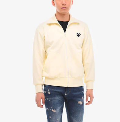 Comme Des Garçons CDG Play 黑心拉链连帽夹克 男士白色款 AZ-T256-051-3 Shop Comme Des Garçons CDG Play 黑心拉链连帽夹克 男士白色款 AZ-T256-051-3