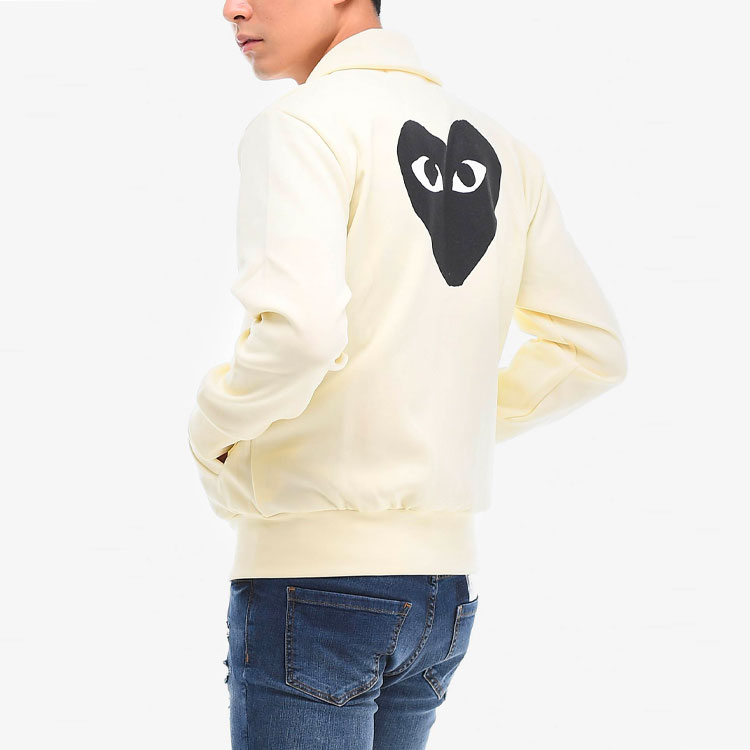 Purchase Comme Des Garçons CDG Play 黑心拉链连帽夹克 男士白色款 AZ-T256-051-3