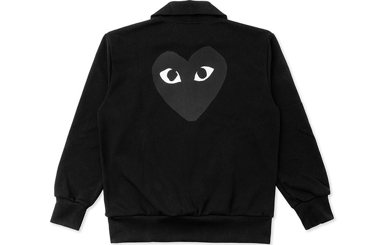 Lookbook Comme Des Garçons CDG Play Jaket Lengan Panjang Zip Hitam Black Heart. AZ-T256-051-1
