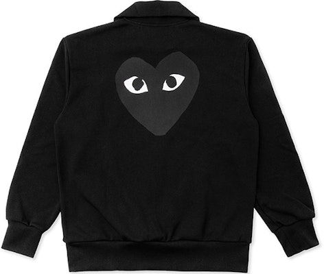 Comme Des Garçons CDG Play Jaket Lengan Panjang Zip Hitam Black Heart. AZ-T256-051-1 Lookbook Comme Des Garçons CDG Play Jaket Lengan Panjang Zip Hitam Black Heart. AZ-T256-051-1