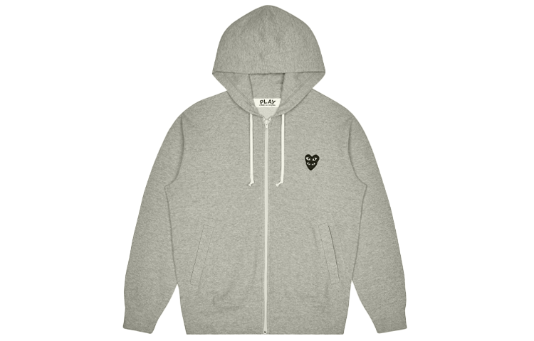 Comme Des Garçons CDG Play Double Eyes Black Heart Hoodie  Grey. AZ-T302-051-1