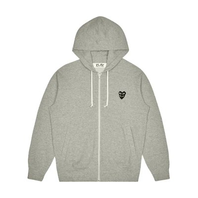 Comme Des Garçons CDG Play Double Eyes Black Heart Hoodie Grey. AZ-T302-051-1