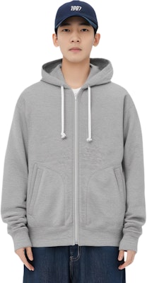 Comme Des Garçons CDG Play FW24 Grey Hoodie with Heart Badge and Kangaroo Pocket Unisex. AX-T342-051-2 Shop Comme Des Garçons CDG Play FW24 Grey Hoodie with Heart Badge and Kangaroo Pocket Unisex. AX-T342-051-2