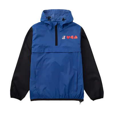 Comme Des Garçons CDG Play Half-Zip Heart Logo Hoodie Unisex Black Navy Pullover Jacket. AZ-J506-051-2