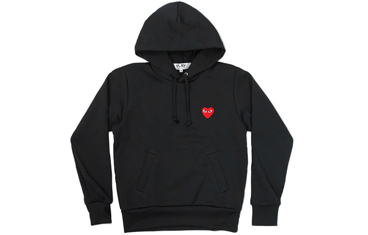 Order Comme Des Garçons CDG Play Heart Logo Hoodie Black (). AZ-T174-051-1