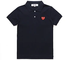 Order Comme Des Garçons CDG Play 愛心海軍藍襯衫 紅色愛心標誌。 AZ-T006-051-2