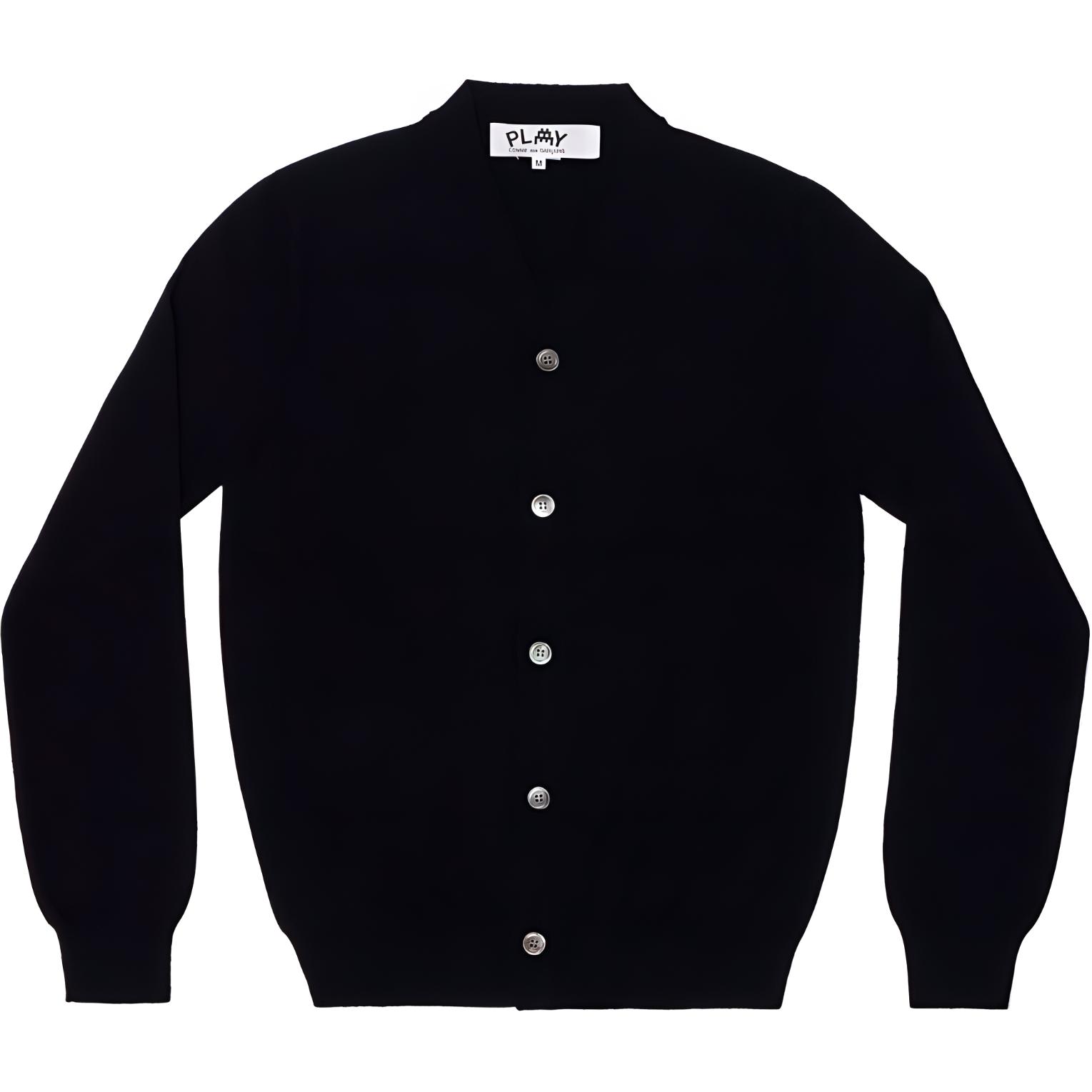 Comme Des Garçons CDG Play Navy Blue  Crewneck Cardigan Sweater AZ-N088-051-2 圖 2