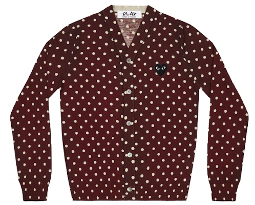 Comme Des Garçons CDG Play Polka Dot Black Heart Wool Sweater Brown - AZ-N038-051-3 Buy Comme Des Garçons CDG Play Polka Dot Black Heart Wool Sweater Brown - AZ-N038-051-3