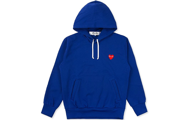 Order Comme Des Garçons CDG Play Red Heart Hoodie Men’s Blue. AZ-T174-051-2