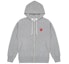 Buy Comme Des Garçons CDG Play Hati Merah Hoodie Zip-Up Jaket Kelabu Lelaki. AZ-T168-051-1