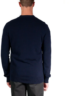 꼼데가르송 CDG 플레이 레드 하트 울 가디건 스웨터 네이비 블루 AZ-N008-051-2 Shop 꼼데가르송 CDG 플레이 레드 하트 울 가디건 스웨터 네이비 블루 AZ-N008-051-2