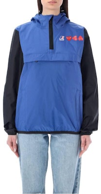 Comme Des Garçons CDG Play SS23 Unisex Navy Blue Hoodie Jacket with Heart Print. P1J506N2 Order Comme Des Garçons CDG Play SS23 Unisex Navy Blue Hoodie Jacket with Heart Print. P1J506N2