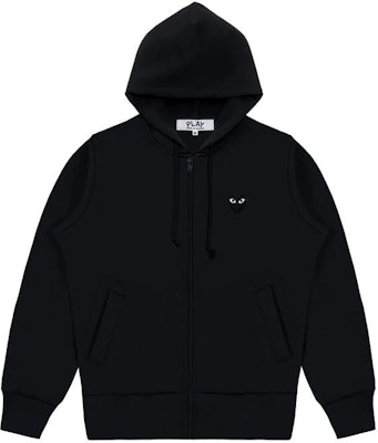 Comme Des Garçons CDG Play SS24 Black Heart Logo Zip Hoodie Unisex Black AX-T254-051-BLACK Lookbook Comme Des Garçons CDG Play SS24 Black Heart Logo Zip Hoodie Unisex Black AX-T254-051-BLACK
