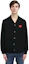 Lookbook 川久保玲CDG Play SS24黑色心形刺绣长袖开衫男女同款。 AX-N008-051-BLACK