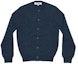 Order Comme Des Garçons CDG Play SS24 Unisex Baju Knit Butang Biru Navy. AX-N091-051-NAVY BLUE