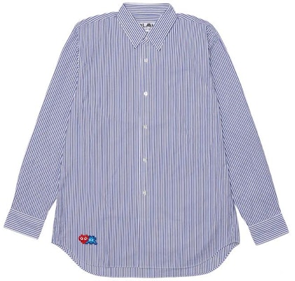 Comme Des Garçons CDG Play Striped Button-Up Long Sleeve Shirt Men’s Blue AZ-B025-051-1 Order Comme Des Garçons CDG Play Striped Button-Up Long Sleeve Shirt Men’s Blue AZ-B025-051-1