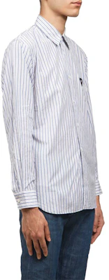 Comme Des Garçons CDG Play條紋長袖Polo衫藍色款式 AZ-B006-051-1 Purchase Comme Des Garçons CDG Play條紋長袖Polo衫藍色款式 AZ-B006-051-1