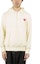 Shop Comme Des Garçons CDG Play White Hoodie Sweatshirt with Red Heart Logo for Men. AZ-T174-051-3