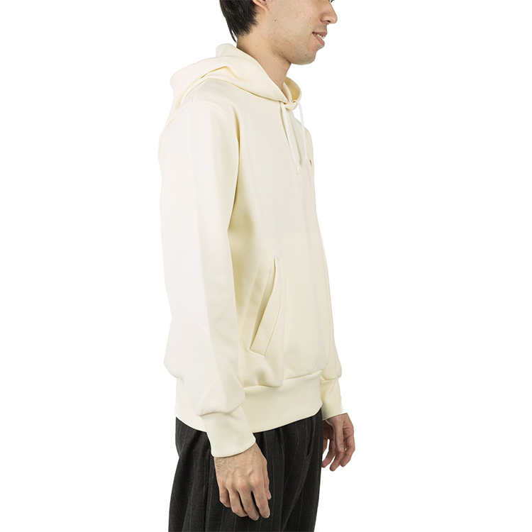 Details for Comme Des Garçons CDG Play White Hoodie Sweatshirt with Red Heart Logo for Men. AZ-T174-051-3