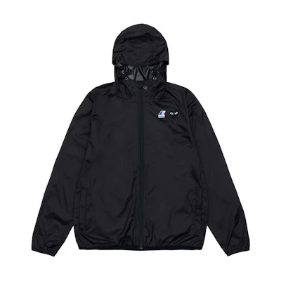 Comme Des Garçons CDG Play K-Way Collab Long-Sleeve Drawstring Jacket Unisex Black. AZ-J507-051