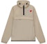 Order Comme Des Garçons CDG Play x K-Way Half Zip Beige Hoodie Jacket Unisex Logo Pullover. AZ-J502-051-3