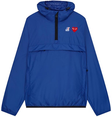Comme Des Garçons CDG Play x K-Way Half Zip Jacket Blue Unisex Pullover Hoodie Jacket. AZ-J502-051-2 Order Comme Des Garçons CDG Play x K-Way Half Zip Jacket Blue Unisex Pullover Hoodie Jacket. AZ-J502-051-2