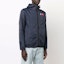 Details for Comme Des Garçons CDG Play x K-Way Zip Jacket Navy Heart Logo Unisex Hooded Jacket. P1J501-NAVY