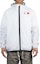 Shop Comme Des Garçons CDG Play x K-Way Zip Jacket White Heart Logo Hoodie Unisex Collaboration. P1J501-WHITE