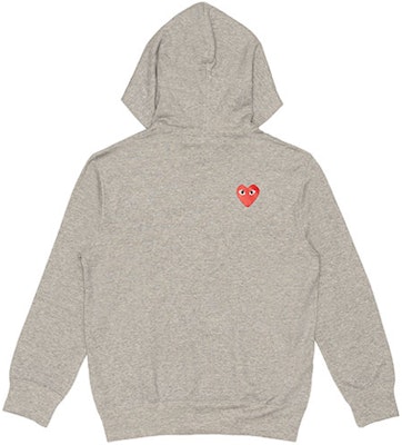 Comme Des Garçons CDG Play x The North Face "Play Together" Logo Hoodie Grey Mens Collab. AE-T204-051-1 Lookbook Comme Des Garçons CDG Play x The North Face "Play Together" Logo Hoodie Grey Mens Collab. AE-T204-051-1