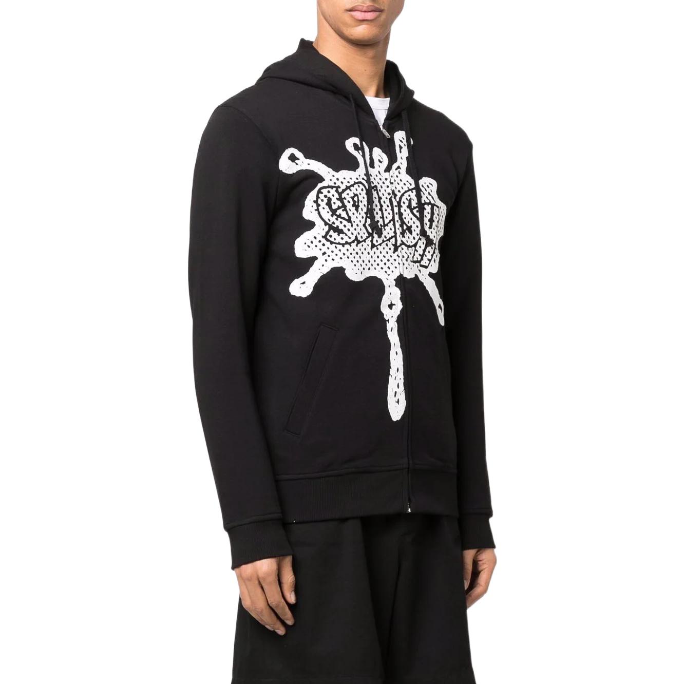 Shop 꼼데가르송 CDG SS22 그래픽 프린트 후드티 블랙 FI-T001-1