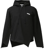 Comme Des Garçons CDG SS22 Solid Black Zip-Up Hoodie Jacket SZ-T043-051-1 Comme Des Garçons CDG SS22 Solid Black Zip-Up Hoodie Jacket SZ-T043-051-1