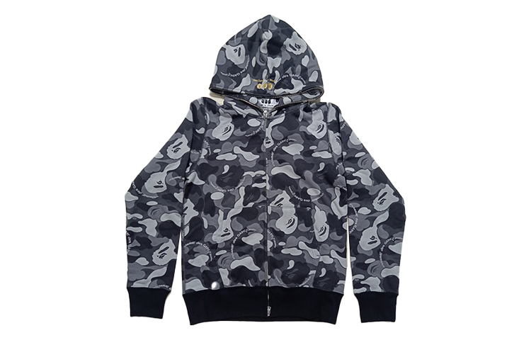 Comme Des Garçons CDG A Bathing Ape Camo Zip-Up Hoodie Collab - Camouflage Color BPXCDG-CF