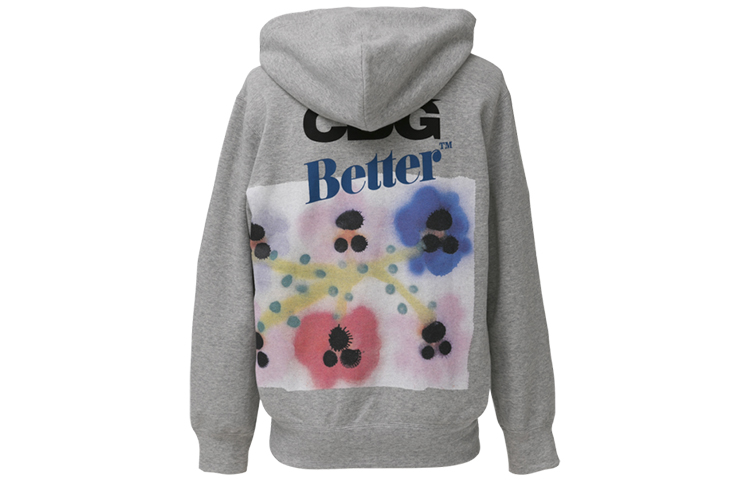 Comme Des Garçons CDG better™ Back Print Hoodie Unisex Couple Style Pullover Sweatshirt Grey SF-T004 圖 2