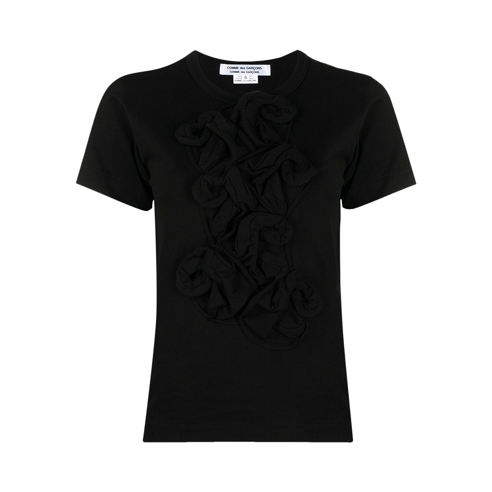 Buy Camiseta Negra Comme des Garçons Flor 'Black' RG T017 051