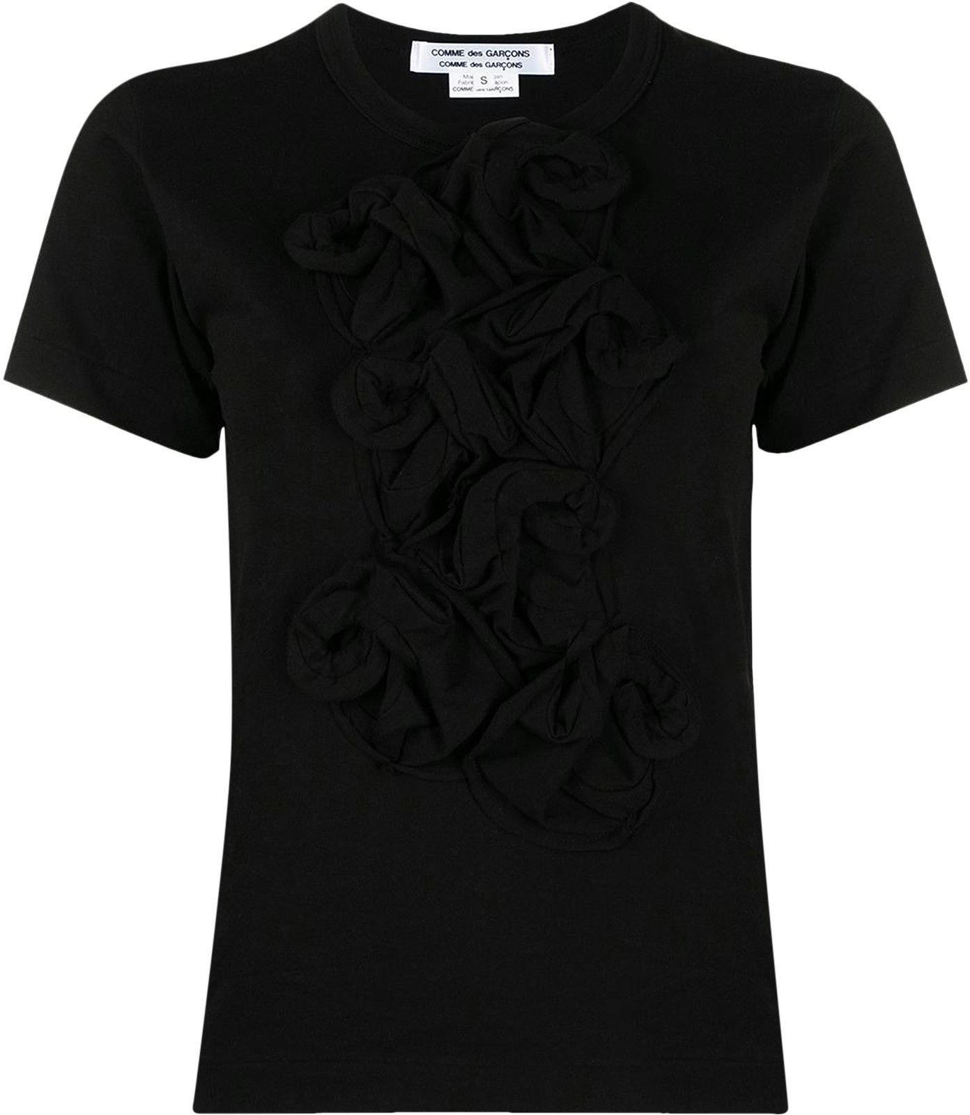 comme-des-garcons-flower-t-shirt-black