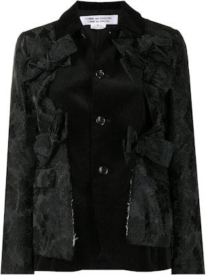 Comme des Garçons Jacquard Bow Tie Jacket 'Black' Buy Comme des Garçons Jacquard Bow Tie Jacket 'Black'