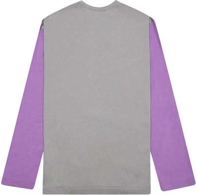 Comme des Garçons PLAY Bi-Colour T-Shirt 'Grey/Purple' (WMNS) Order Comme des Garçons PLAY Bi-Colour T-Shirt 'Grey/Purple' (WMNS)