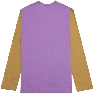 Comme des Garçons PLAY Bi-Colour T-Shirt 'Purple/Olive' (WMNS) Order Comme des Garçons PLAY Bi-Colour T-Shirt 'Purple/Olive' (WMNS)